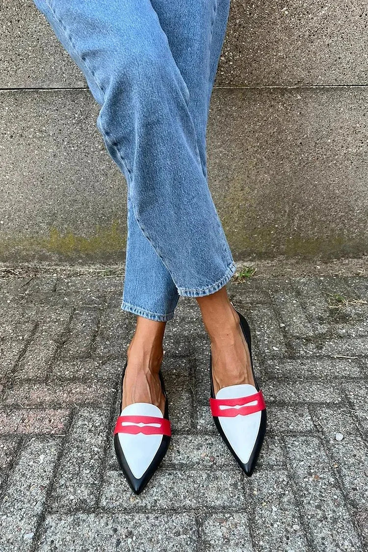 Comfortable Black Slippers for Women with Two Tone Style