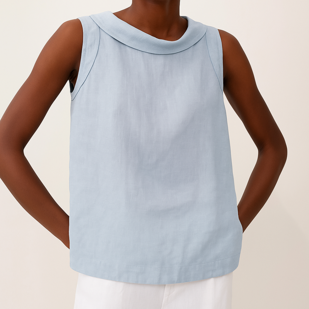 Stylish Blouse for Women with Sleeveless Casual Style