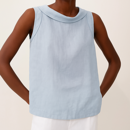 Stylish Blouse for Women with Sleeveless Casual Style