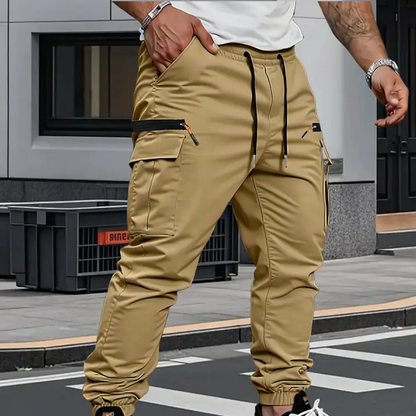 Comfortable Cargo Pants for Men with Drawstring Pockets
