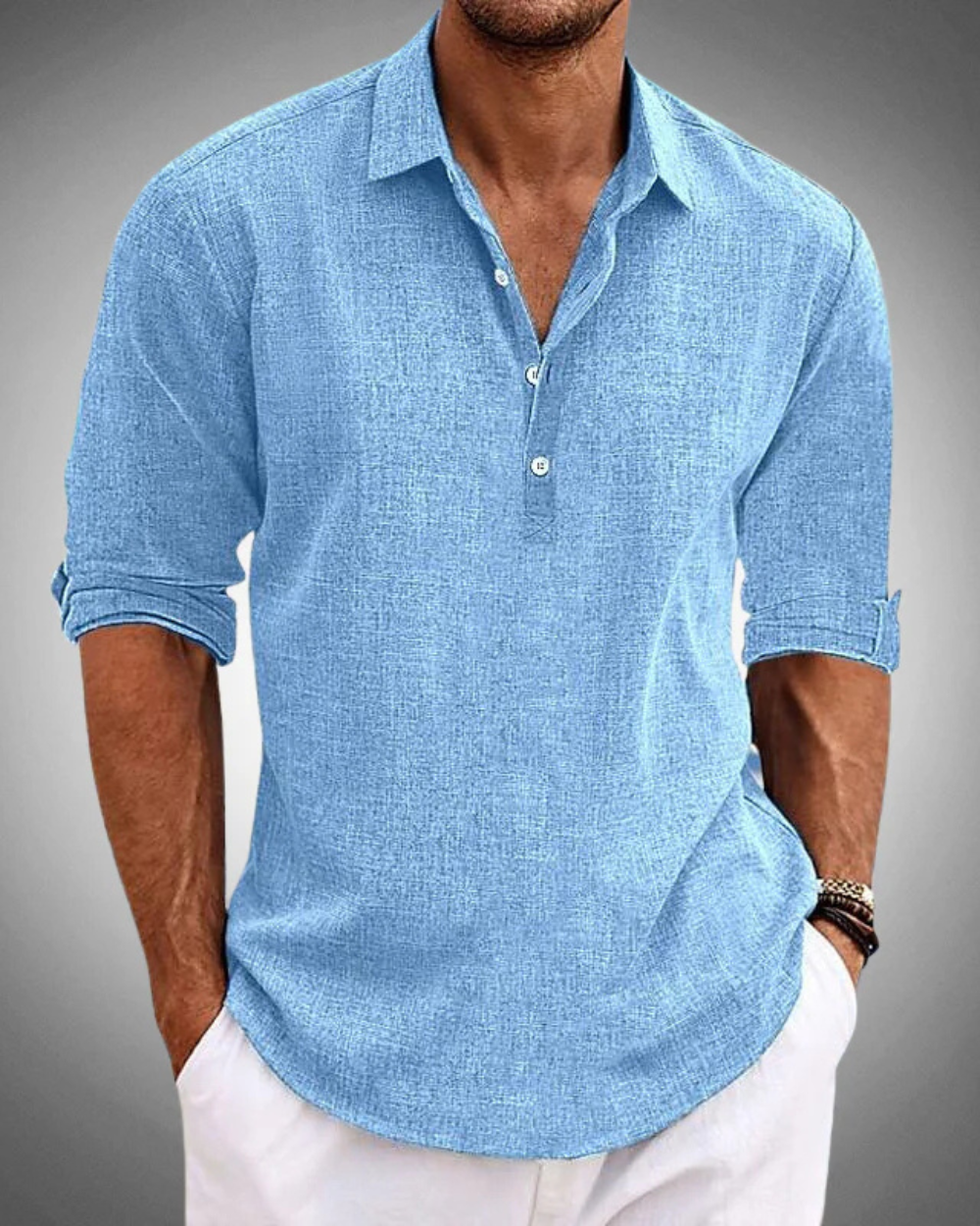 Stylish Flowy Button Down Shirt for Men