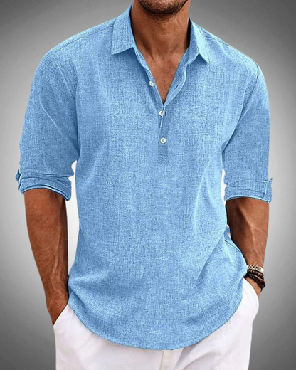 Stylish Flowy Button Down Shirt for Men
