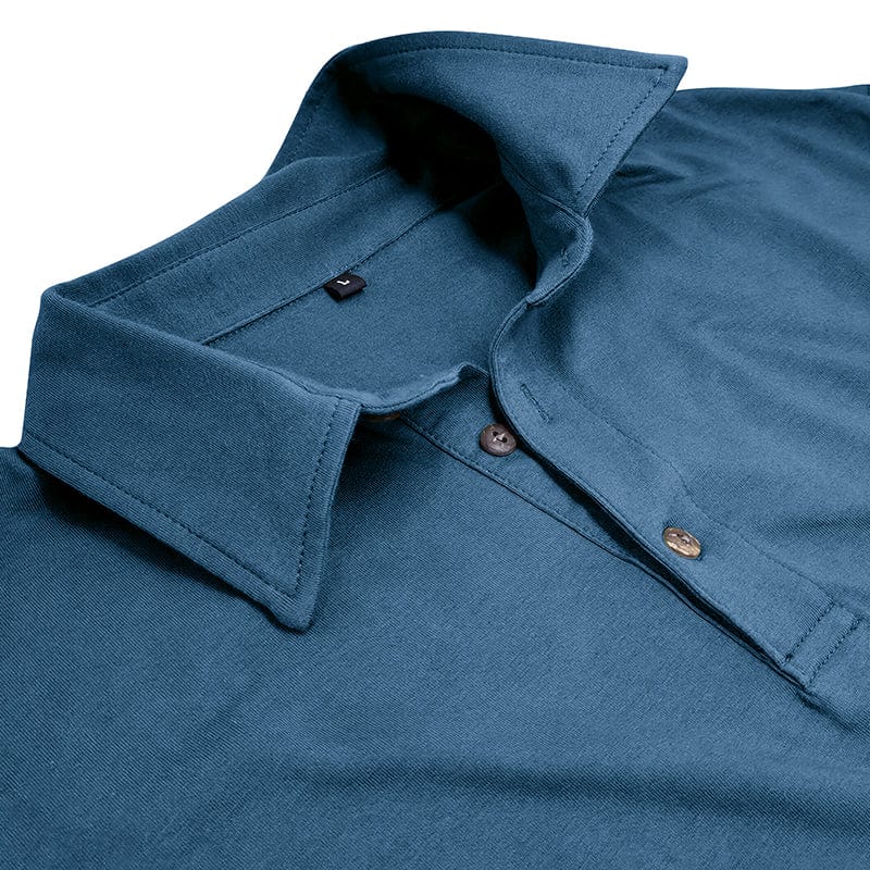 Classic Polo Shirt for Men with Long Sleeve