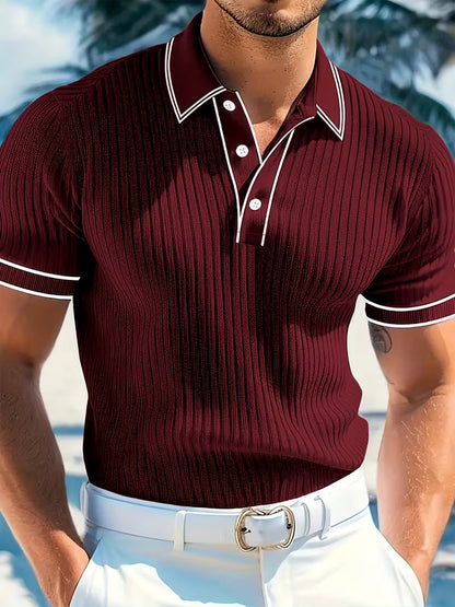 Effortless Polo Shirt for Men with Short Sleeve