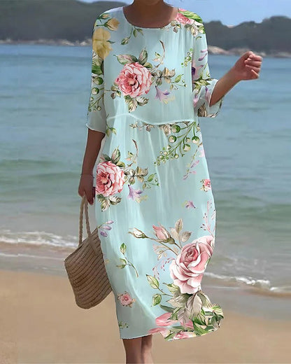 Elegant Floral Mini Dress for Women