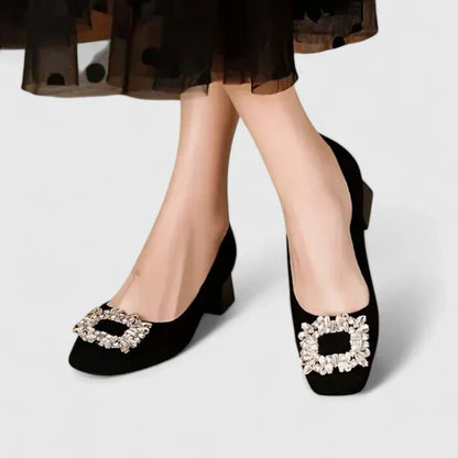 Comfortable Heels for Women with Buckle Orthopedic Cushioned Style
