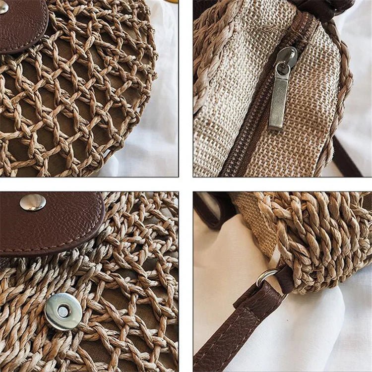 Elegant Crossbody Bag for Women with Braided Web Design