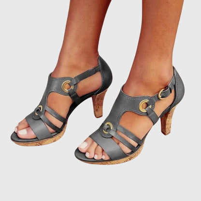 Comfortable Heels for Women with Buckle Orthopedic Style