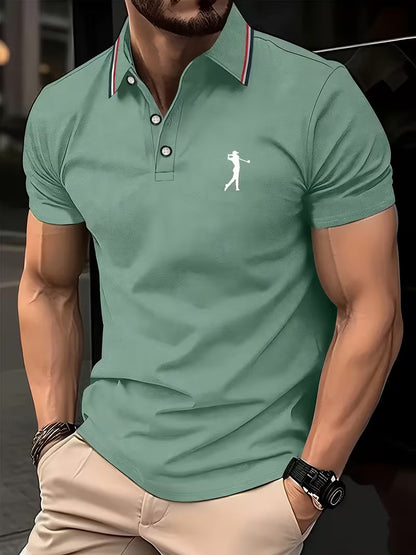 Classic Printed Shirt for Men with Short Sleeve