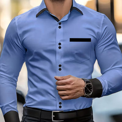 Classic Button Down Shirt for Men with Collared Casual Style