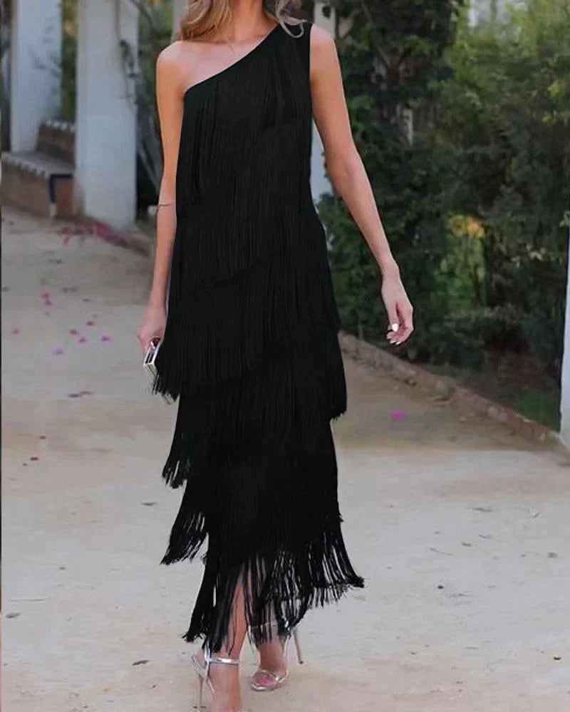 Stylish Mini Dress for Women with Asymmetrical Hem