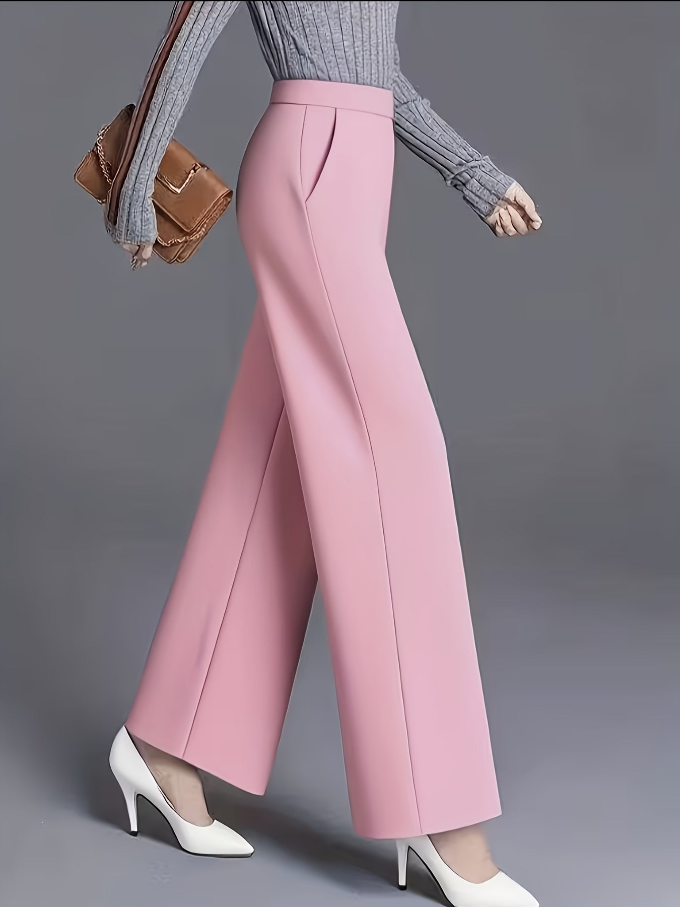 Effortless Wide Leg Pants for Women with High Waist