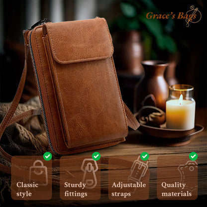 Stylish Brown Handbag for Women with Long Sling Design