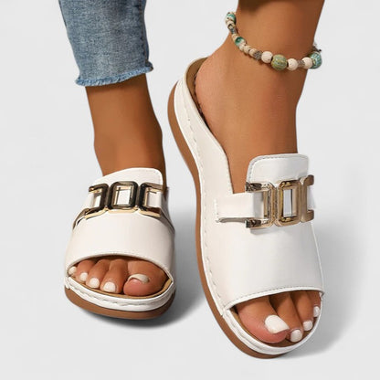 Comfortable Orthopedic Sandals for Women with Buckle Cushioned Arch Support Style
