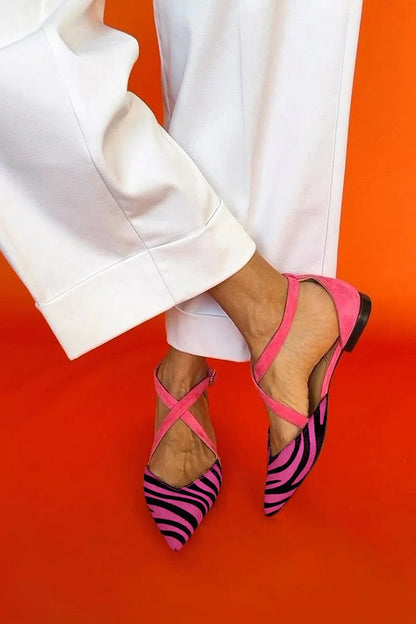 Comfortable Flats for Women with Cross Strap Style