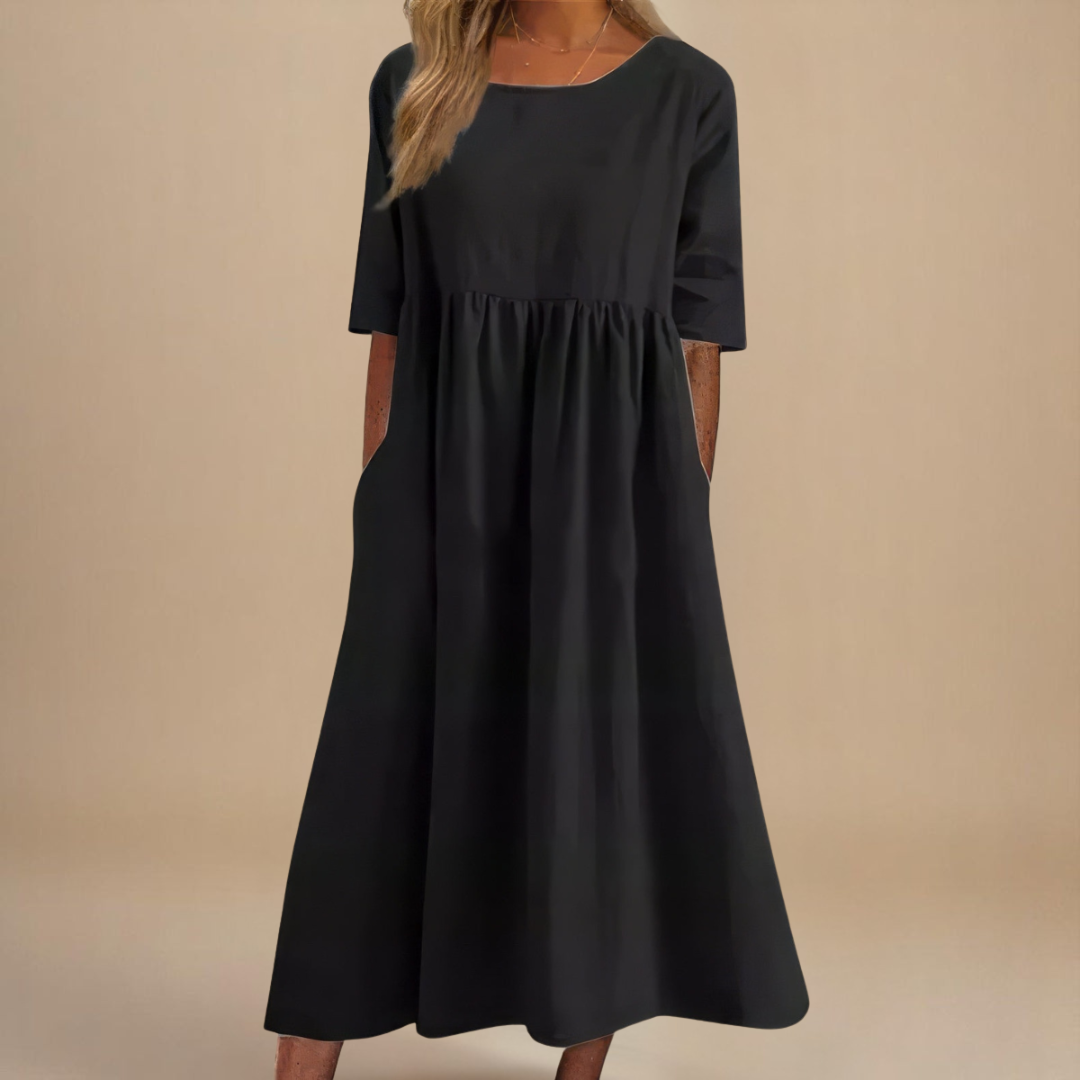 Stylish Dress for Women with Round Neck