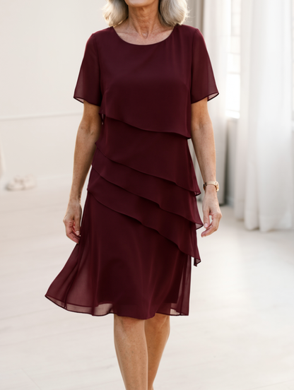 Stylish Mini Dress for Women with Layered