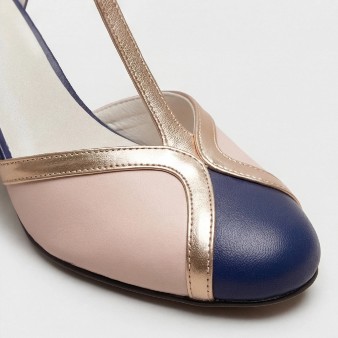 Comfortable Heels for Women with Closed Toe T Strap Cushioned Style