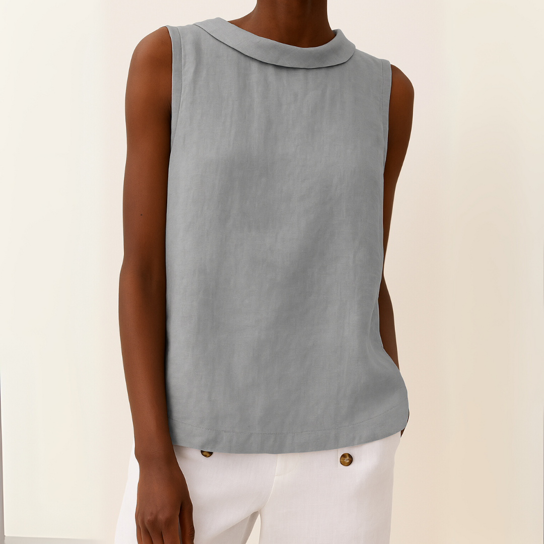 Stylish Blouse for Women with Sleeveless Casual Style
