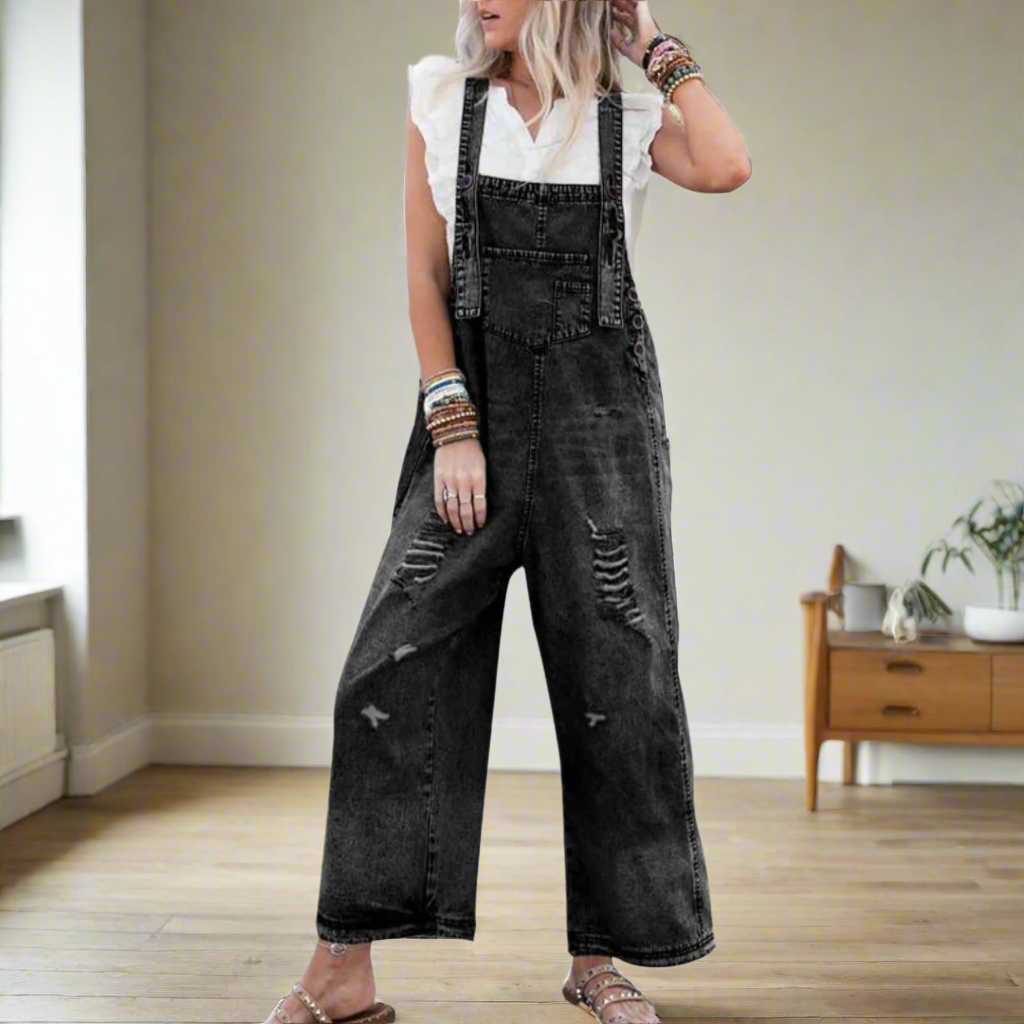Stylish Jumpsuit for Women with Vintage Casual Style