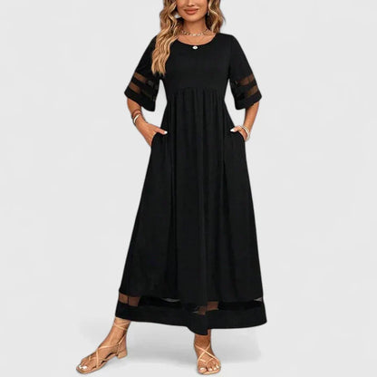 Effortless Dress for Women with Round Neck