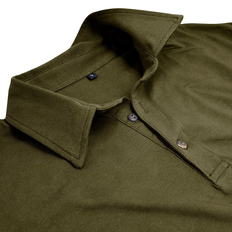 Classic Polo Shirt for Men with Long Sleeve