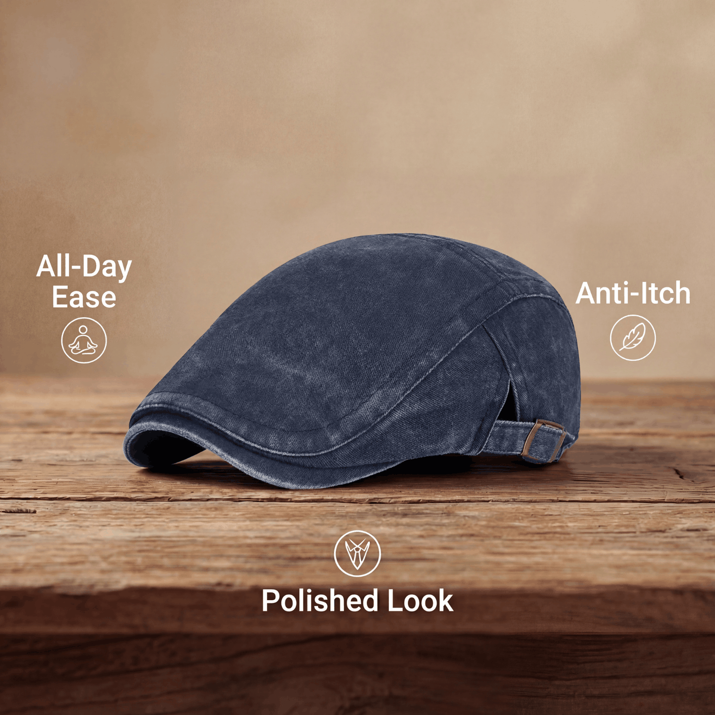 Classic Cap for Men with Vintage Acid Design