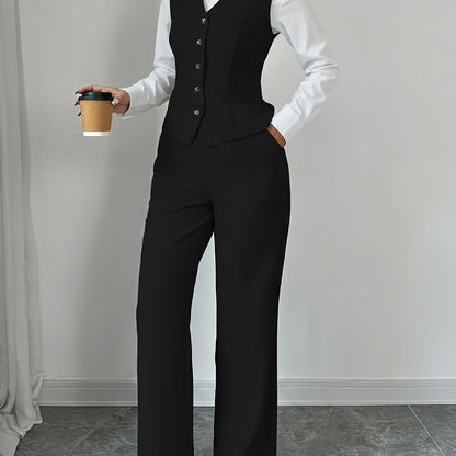 Comfortable Two Piece Set for Women with Wide Leg