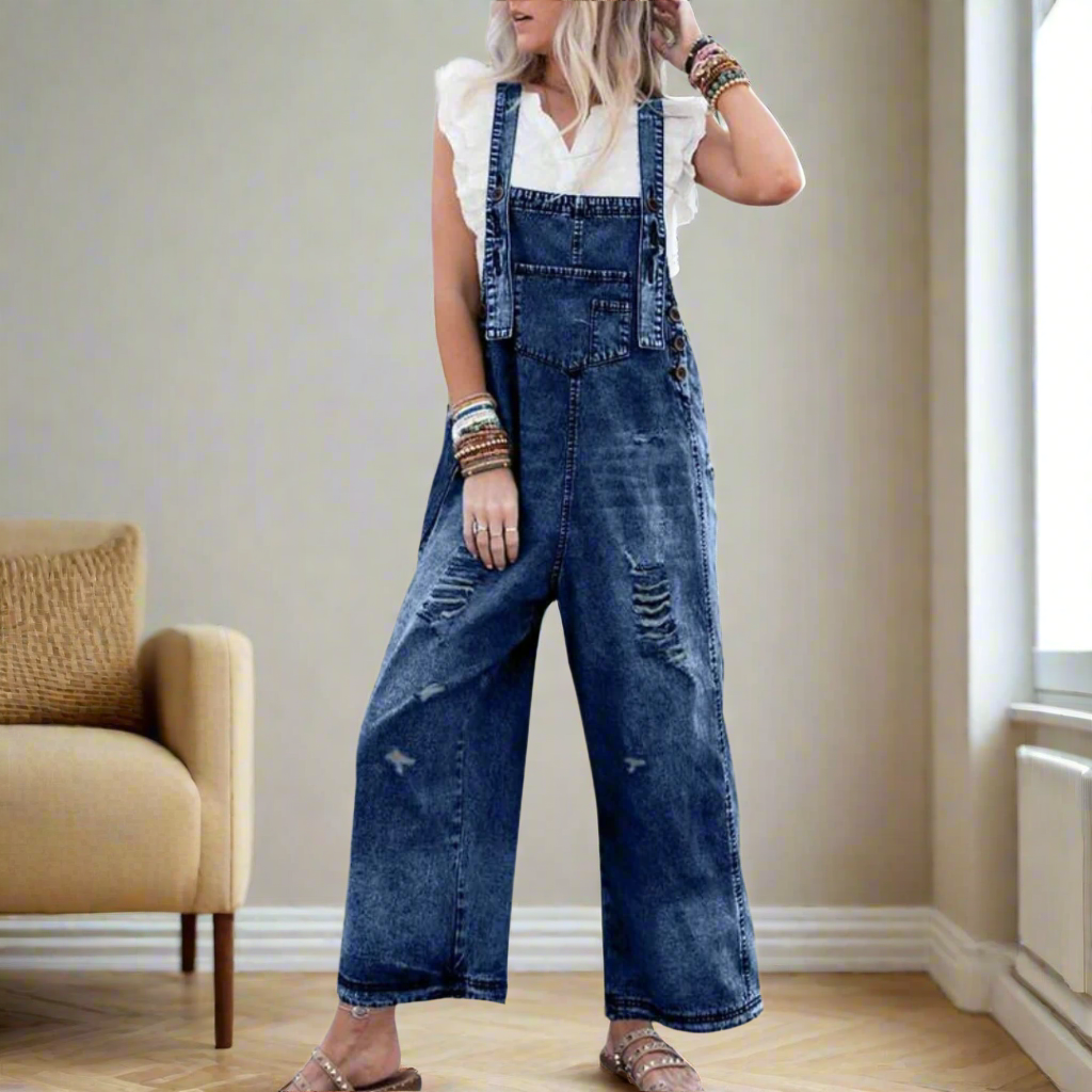 Stylish Jumpsuit for Women with Vintage Casual Style