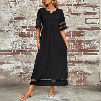Effortless Midi Dress for Women with Empire Waist