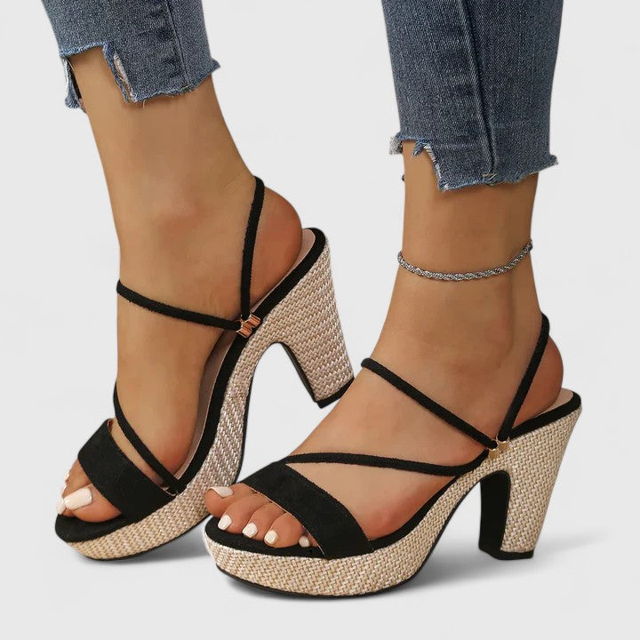 Comfortable Heels for Women with Chunky Heel Cushioned Style
