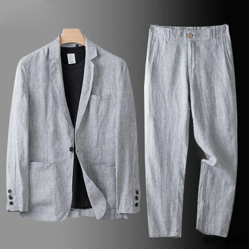 Effortless Cardigan and Trouser Set for Men