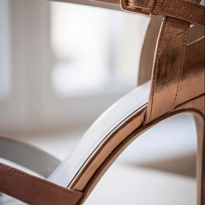 Comfortable Pink Heels for Women with Orthopedic T Strap Style
