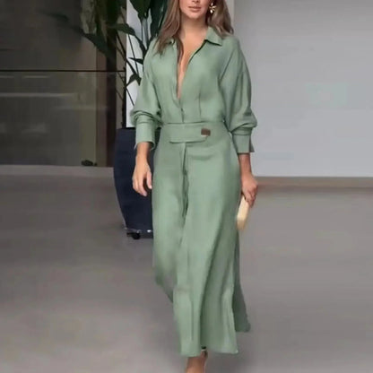 Effortless Shirt Dress for Women with Long Sleeve