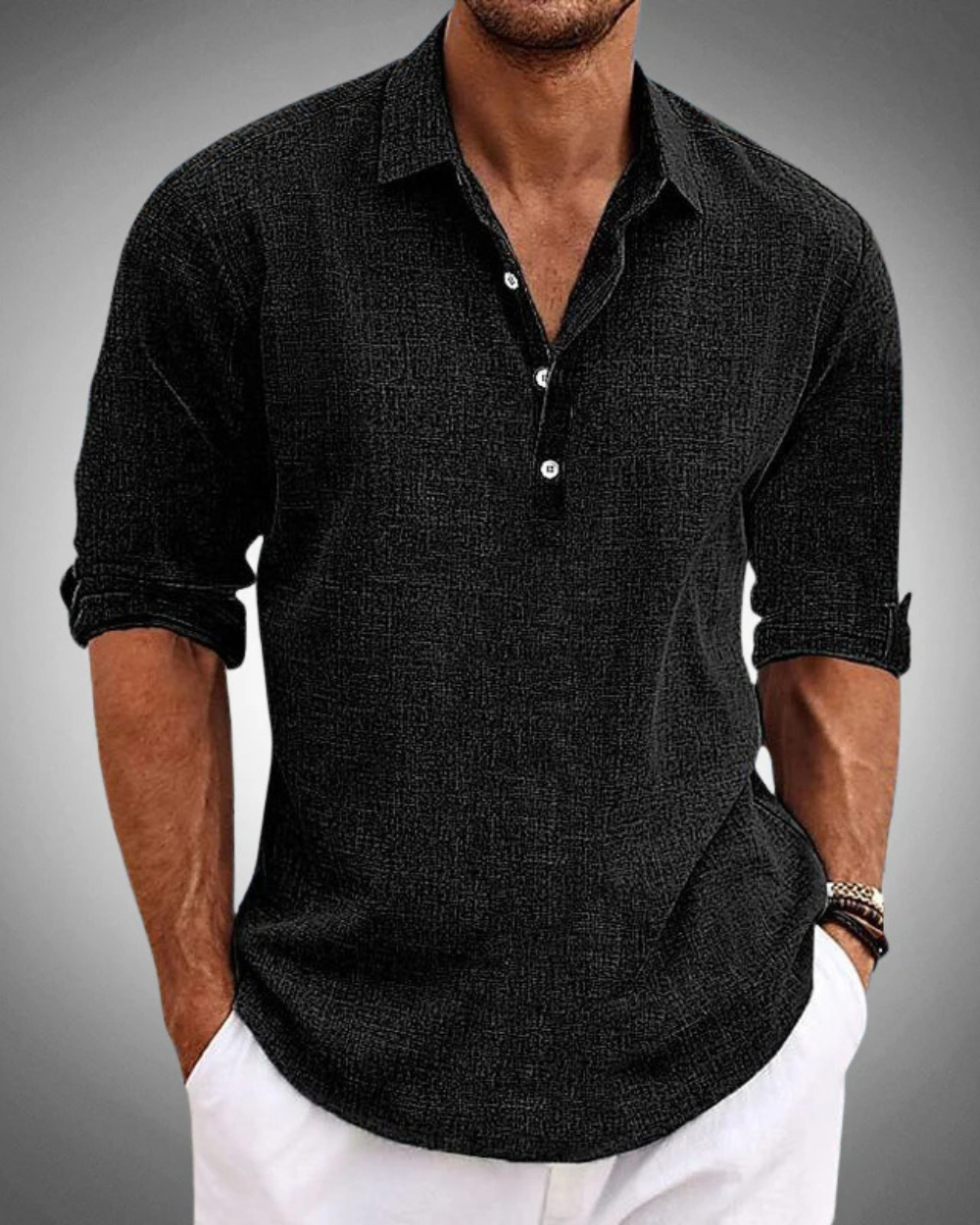 Stylish Flowy Button Down Shirt for Men