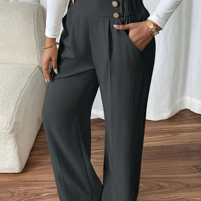Effortless Trousers for Women with High Waist Pockets