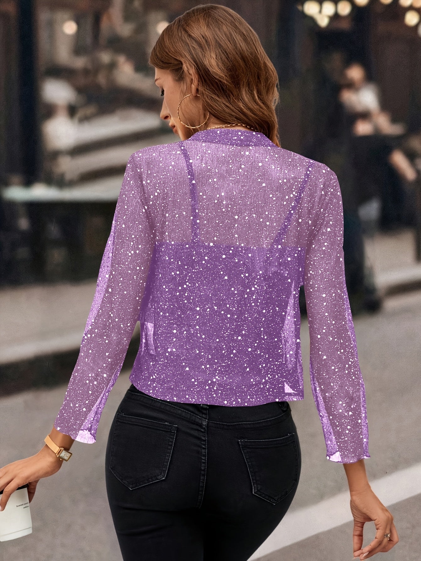 Stylish Jacket for Women with Elbow Sleeve Cropped