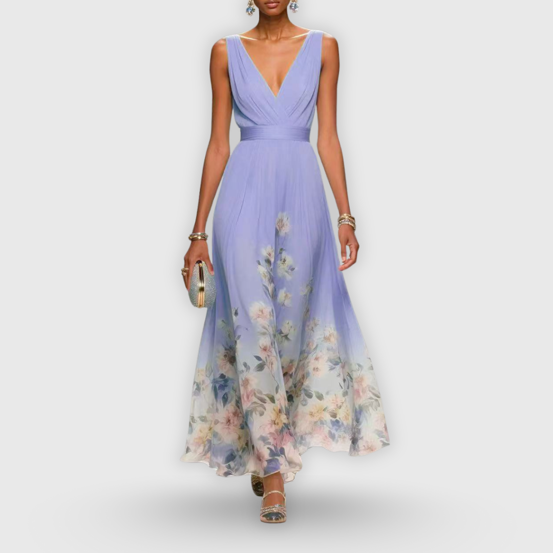 Effortless Floral Mini Dress for Women with Sleeveless Casual Style