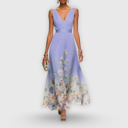 Effortless Floral Mini Dress for Women with Sleeveless Casual Style