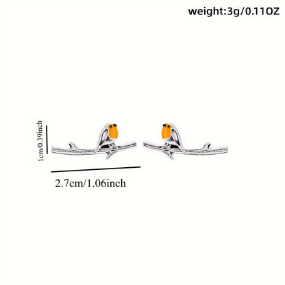 Elegant Silver Earrings for Women with Minimalist Bird Design
