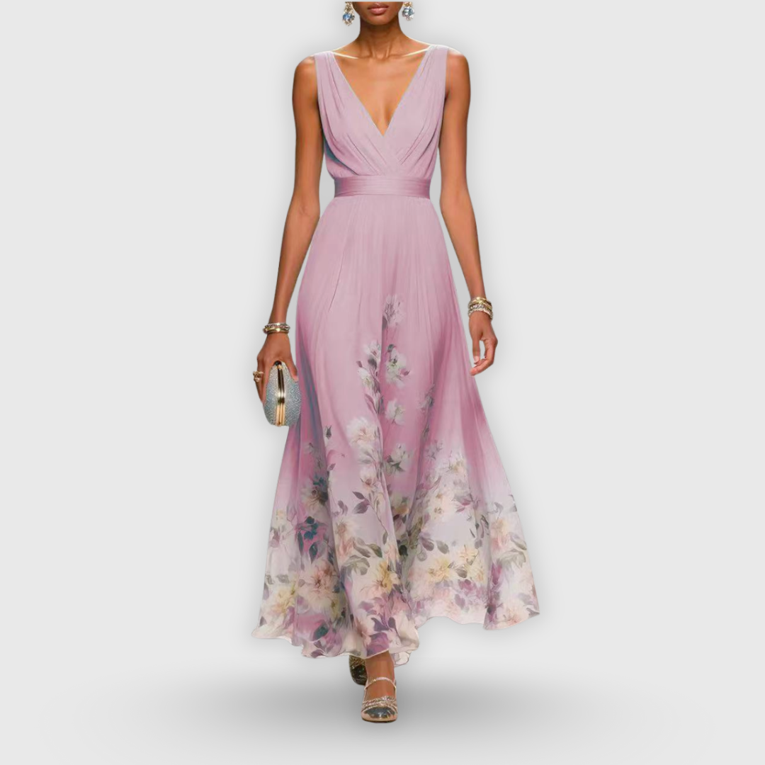 Effortless Floral Mini Dress for Women with Sleeveless Casual Style