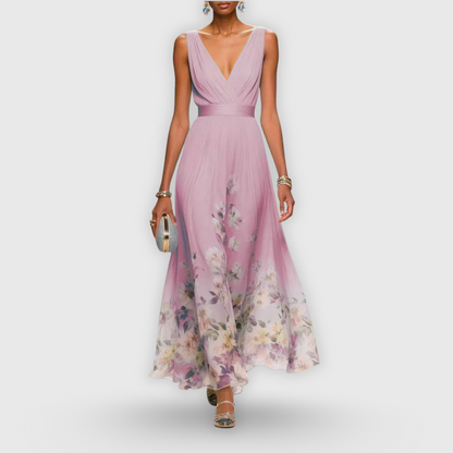 Effortless Floral Mini Dress for Women with Sleeveless Casual Style