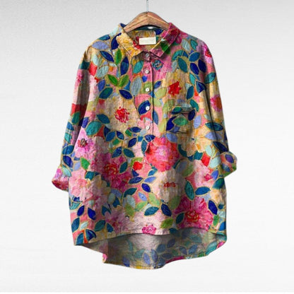 Effortless Flowy Floral Blouse for Women
