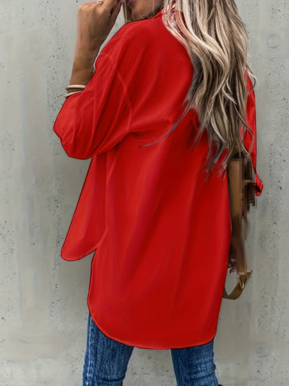 Effortless Blouse for Women with Button Up
