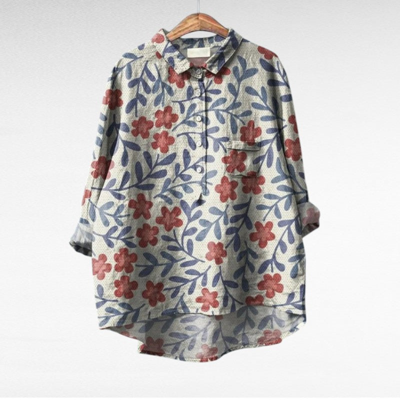Effortless Flowy Floral Blouse for Women