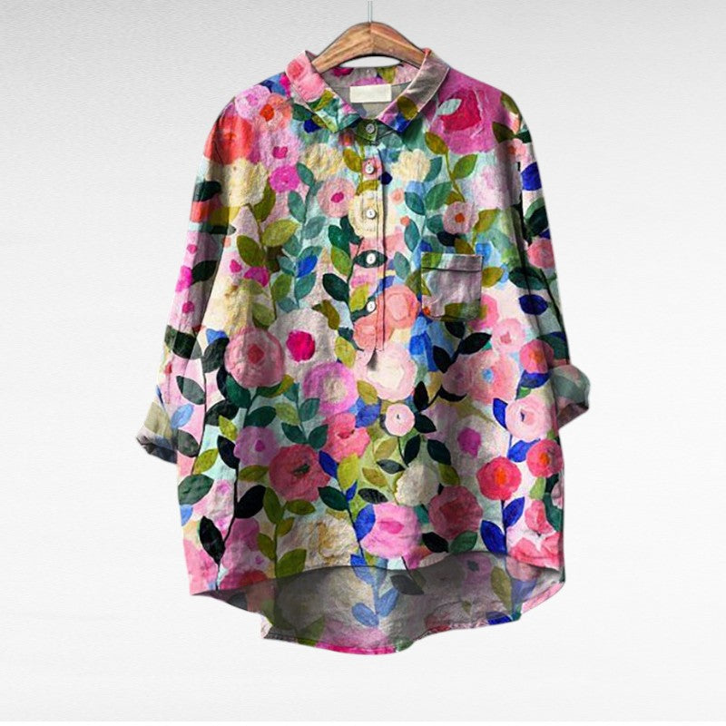 Effortless Flowy Floral Blouse for Women