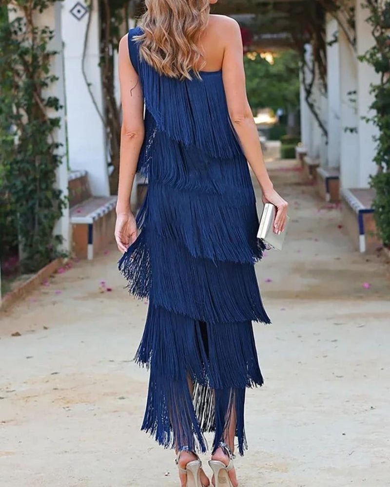 Stylish Mini Dress for Women with Asymmetrical Hem