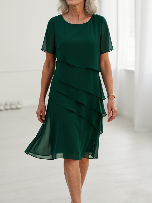 Stylish Mini Dress for Women with Layered