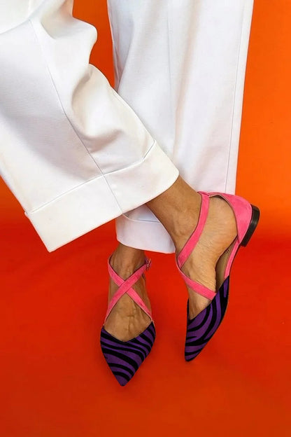 Comfortable Flats for Women with Cross Strap Style