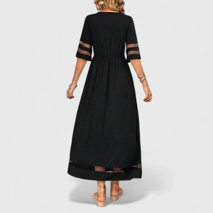 Effortless Dress for Women with Round Neck